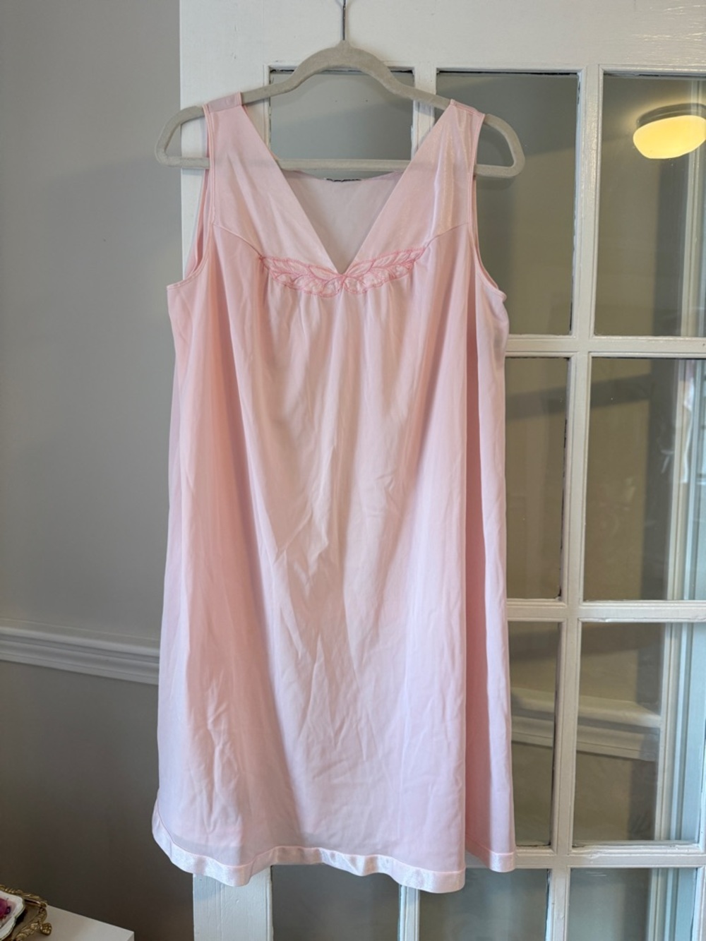 Vintage Vasserette Nylon Pink Nightgown
